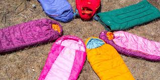 Sleeping bags in a circle